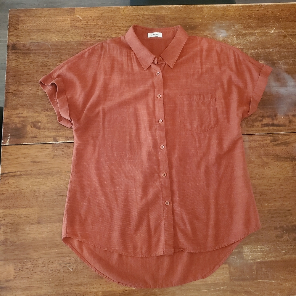 Universal Thread Pink Button Down Polo Shirt - image 1